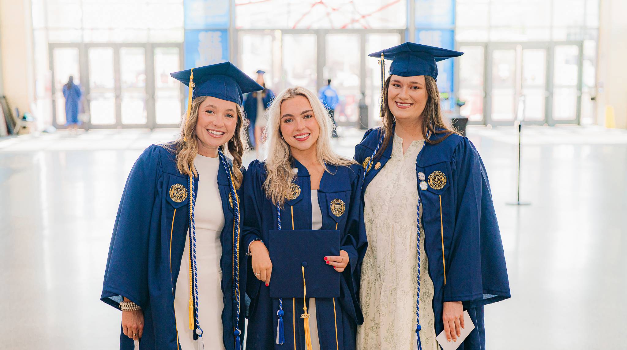 students at graduation