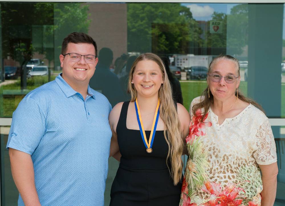 Pinning and awards ceremony family